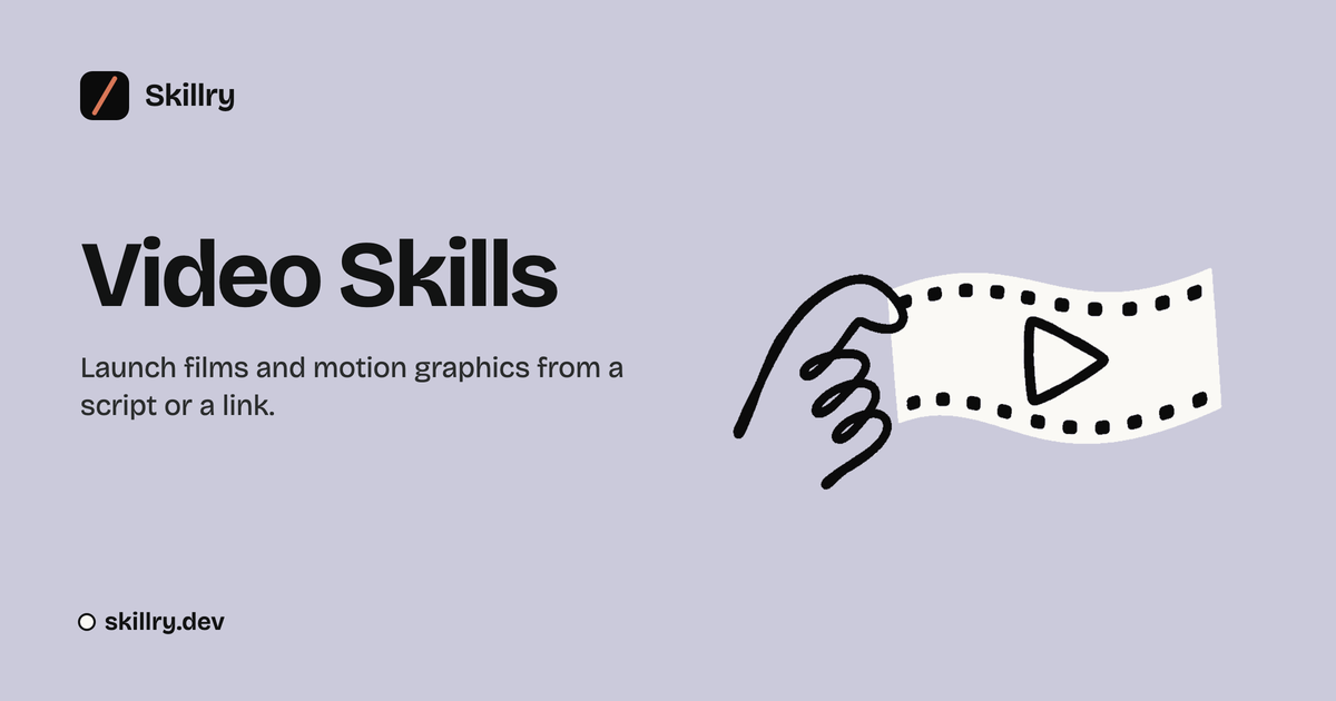 Video Skills for Claude Code & Codex: Motion Graphics