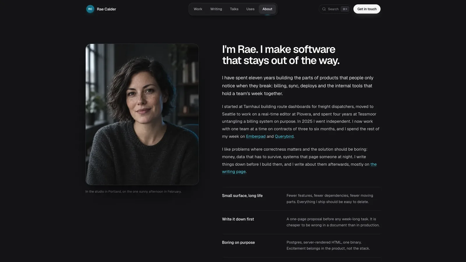 Basalt Dev Portfolio result preview 3