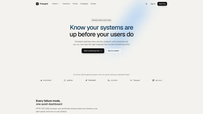 Beacon SaaS Landing result preview