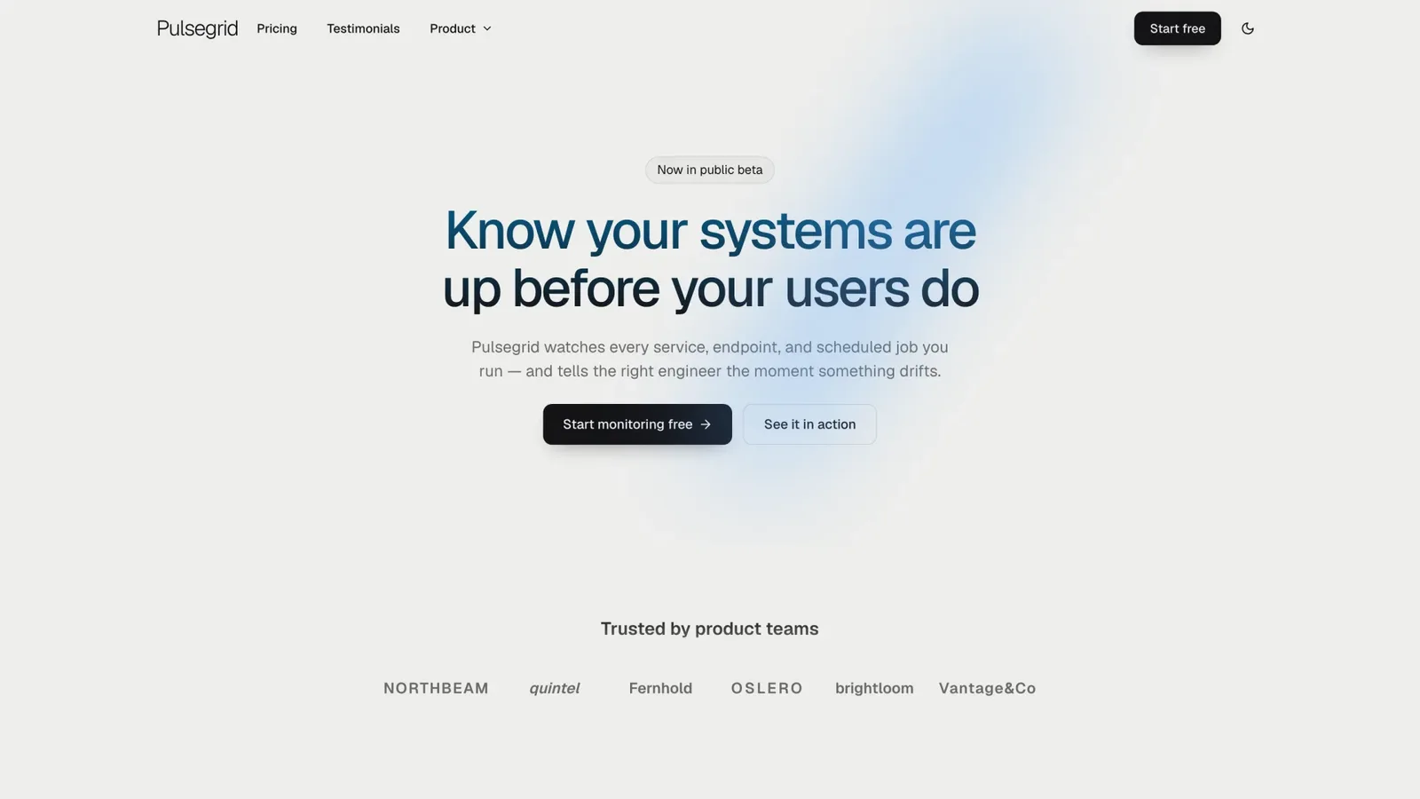 Beacon SaaS Landing result preview