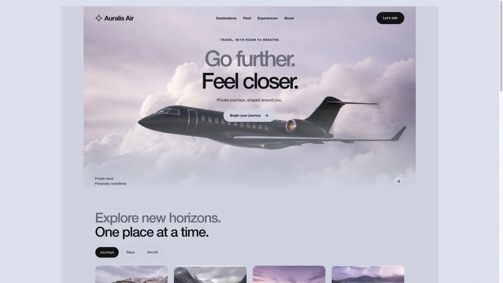 Cloud Jet Travel Landing result preview