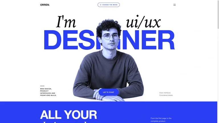 Cobalt Serif Freelancer Site result preview