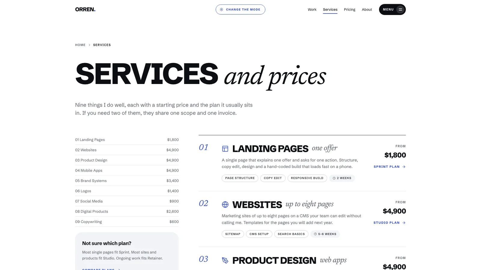 Cobalt Serif Freelancer Site result preview 3
