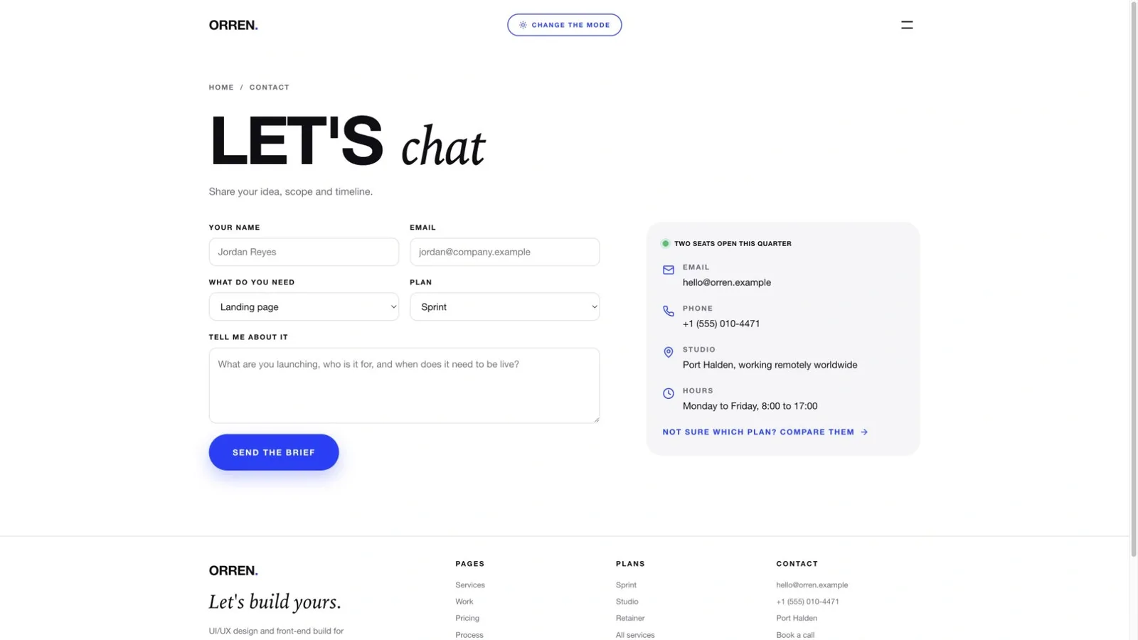 Cobalt Serif Freelancer Site result preview 3