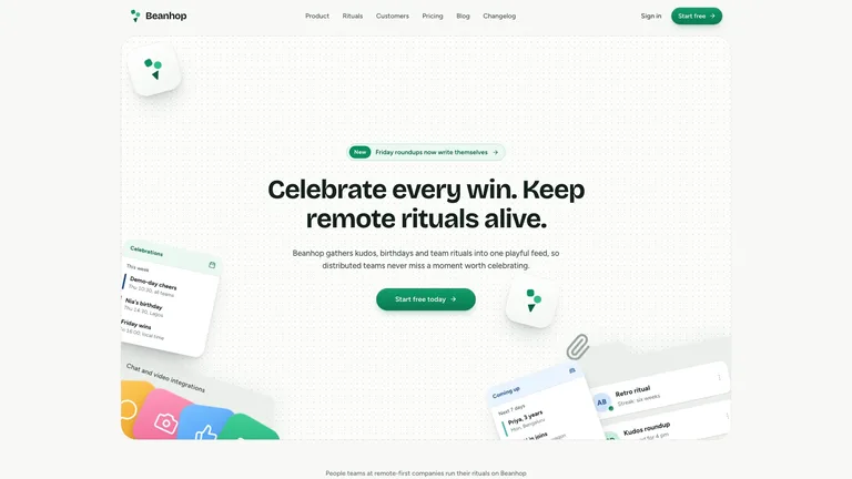 Confetti Marketing Landing result preview