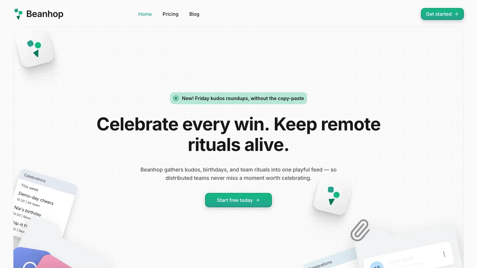 Confetti Marketing Landing result preview