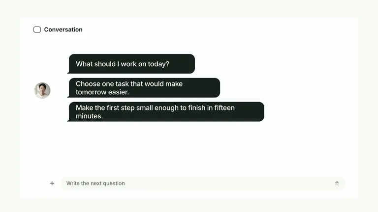 CreatorMotion · Chat Message Stack result preview