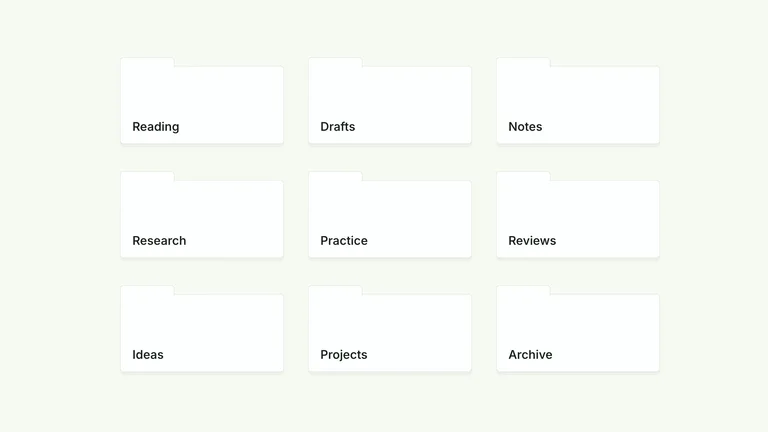 CreatorMotion · Folder Grid Filing result preview