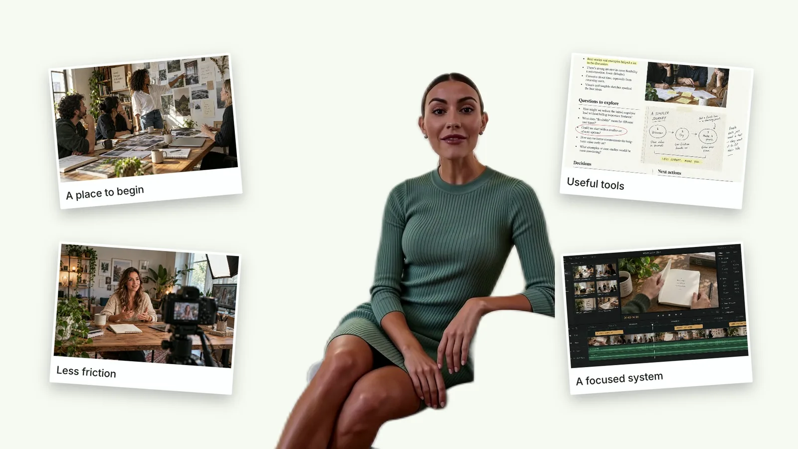 CreatorMotion · Scattered Images to Presenter Wall