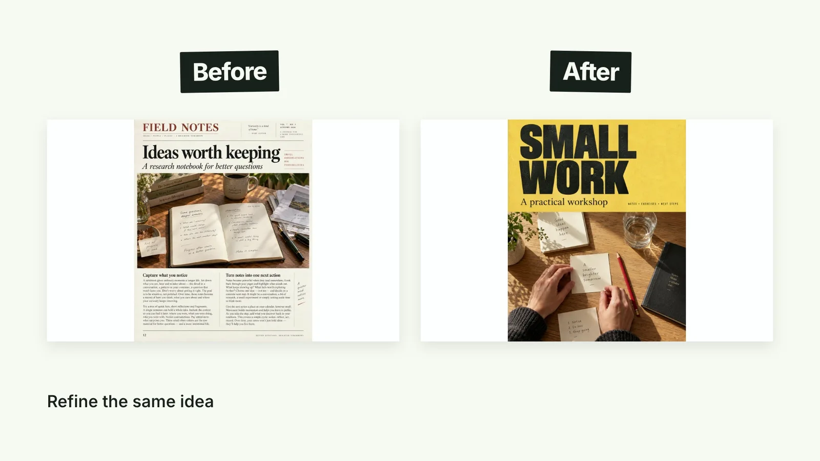 CreatorMotion · Paired Result Swap