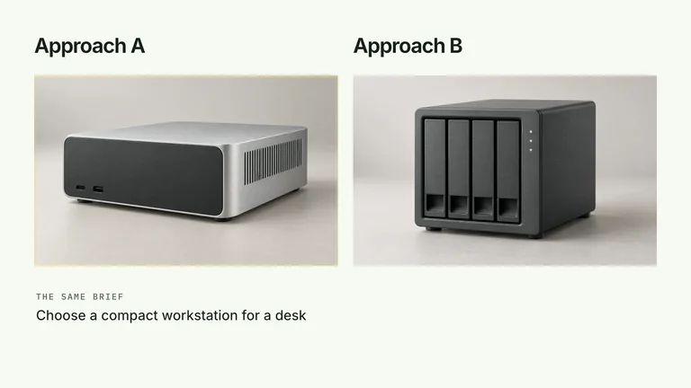 CreatorMotion · Prompted Result Inspection — Source example · Skillry