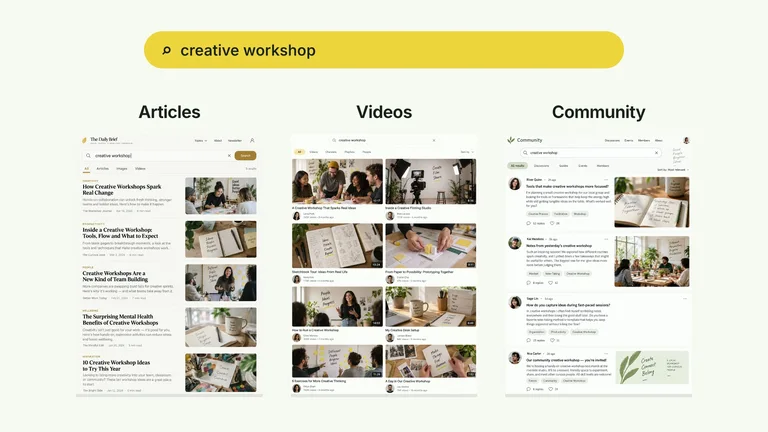 CreatorMotion · One Query Multiple Screens — Source example · Skillry