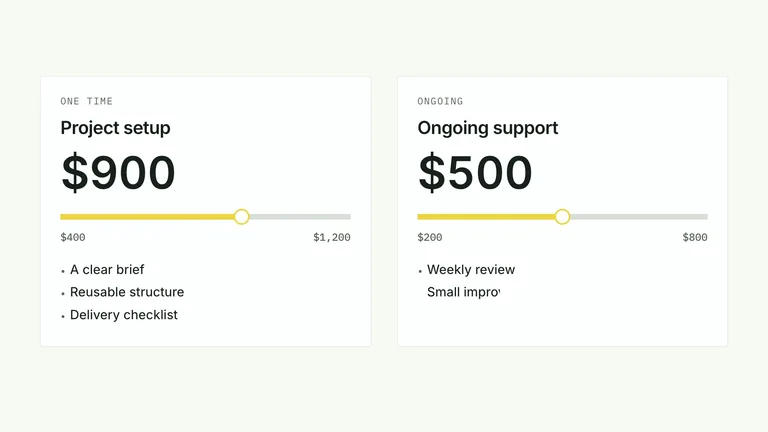 CreatorMotion · Quote Sliders — Source example · Skillry