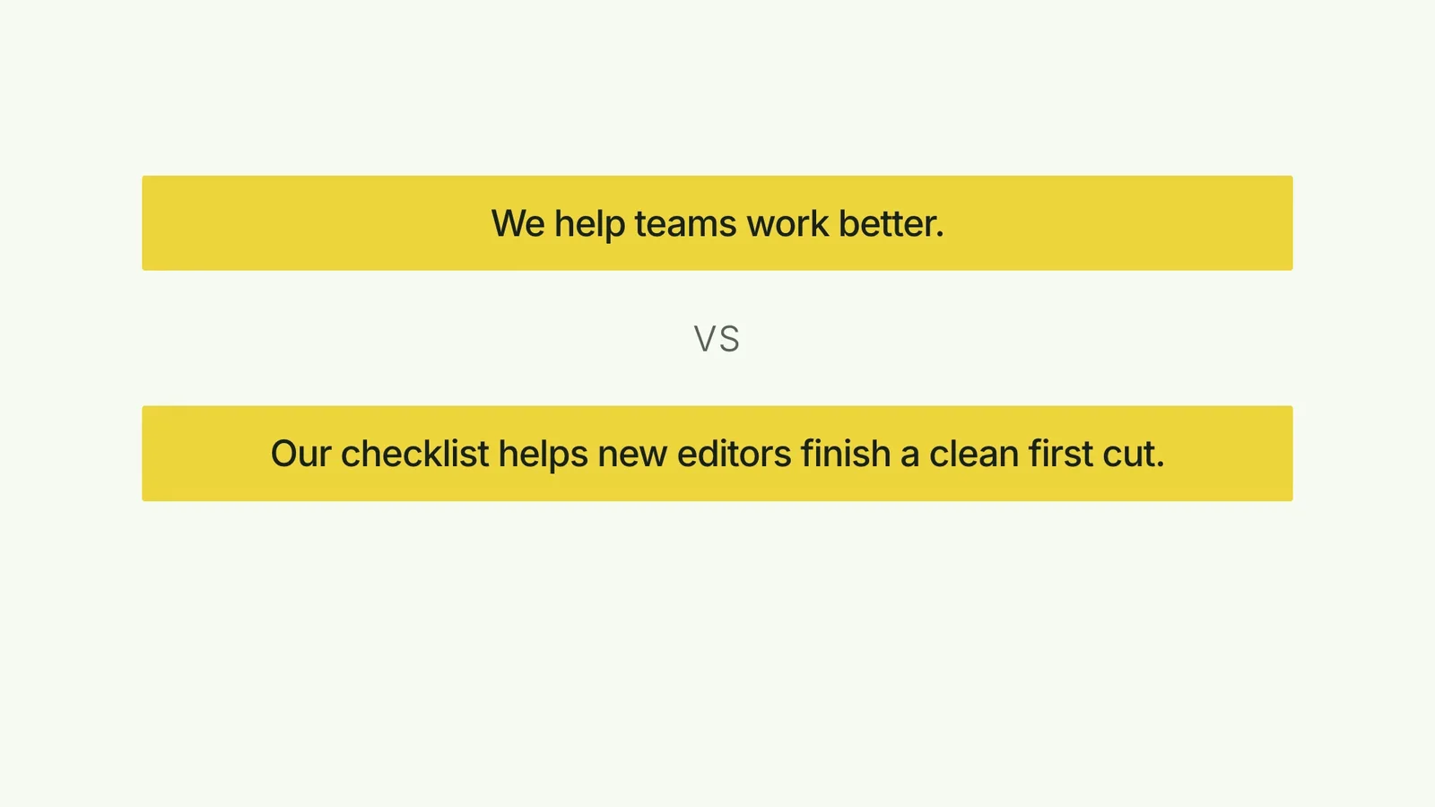 CreatorMotion · Wording Choice