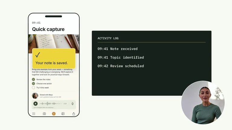 CreatorMotion · Notification to Log — Source example · Skillry
