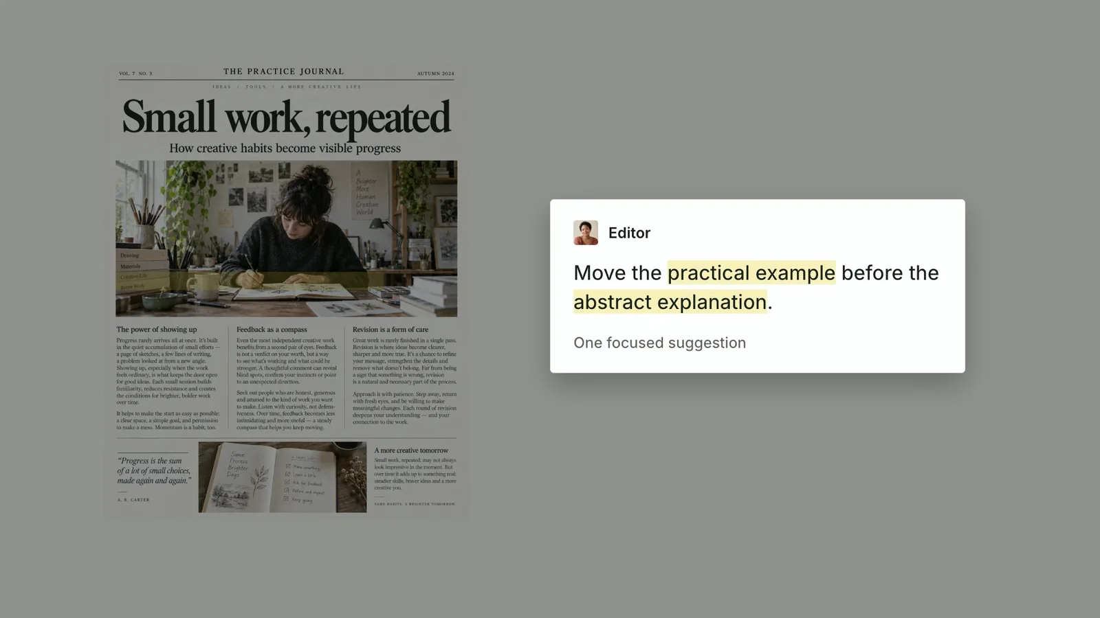 CreatorMotion · Comment Emphasis