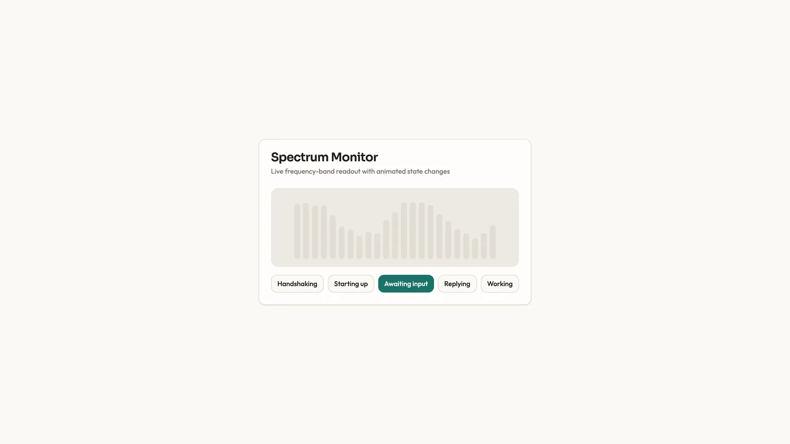 Spectrum Monitor Chart result preview