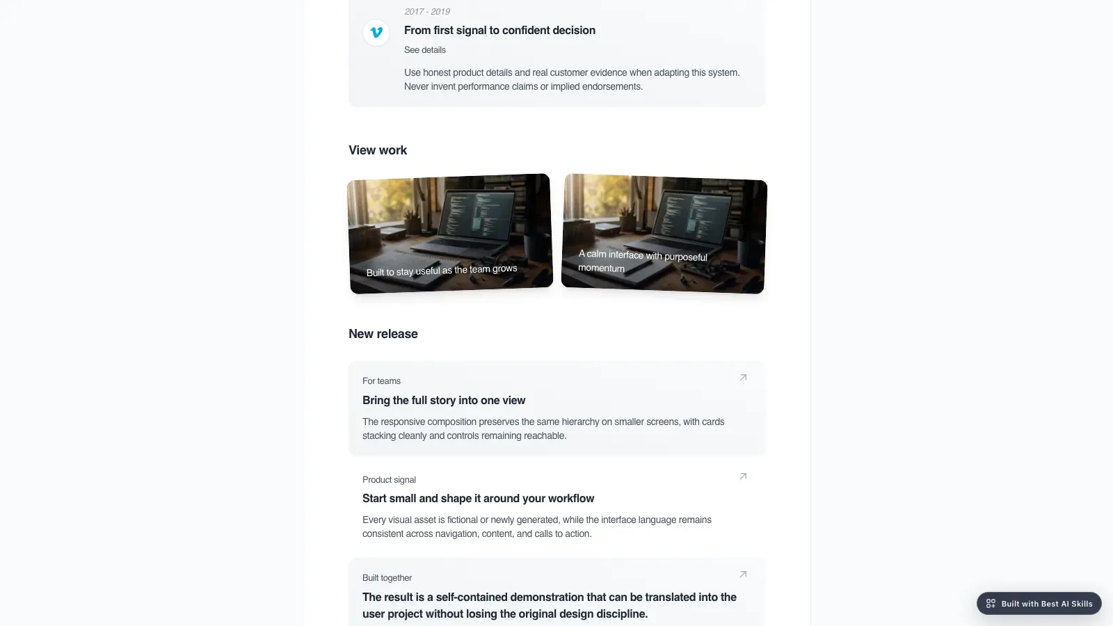Editorial Dev Portfolio result preview 2