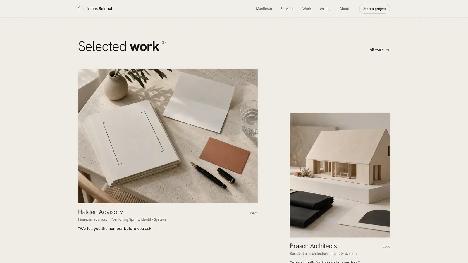 Editorial Personal Brand Landing result preview 2