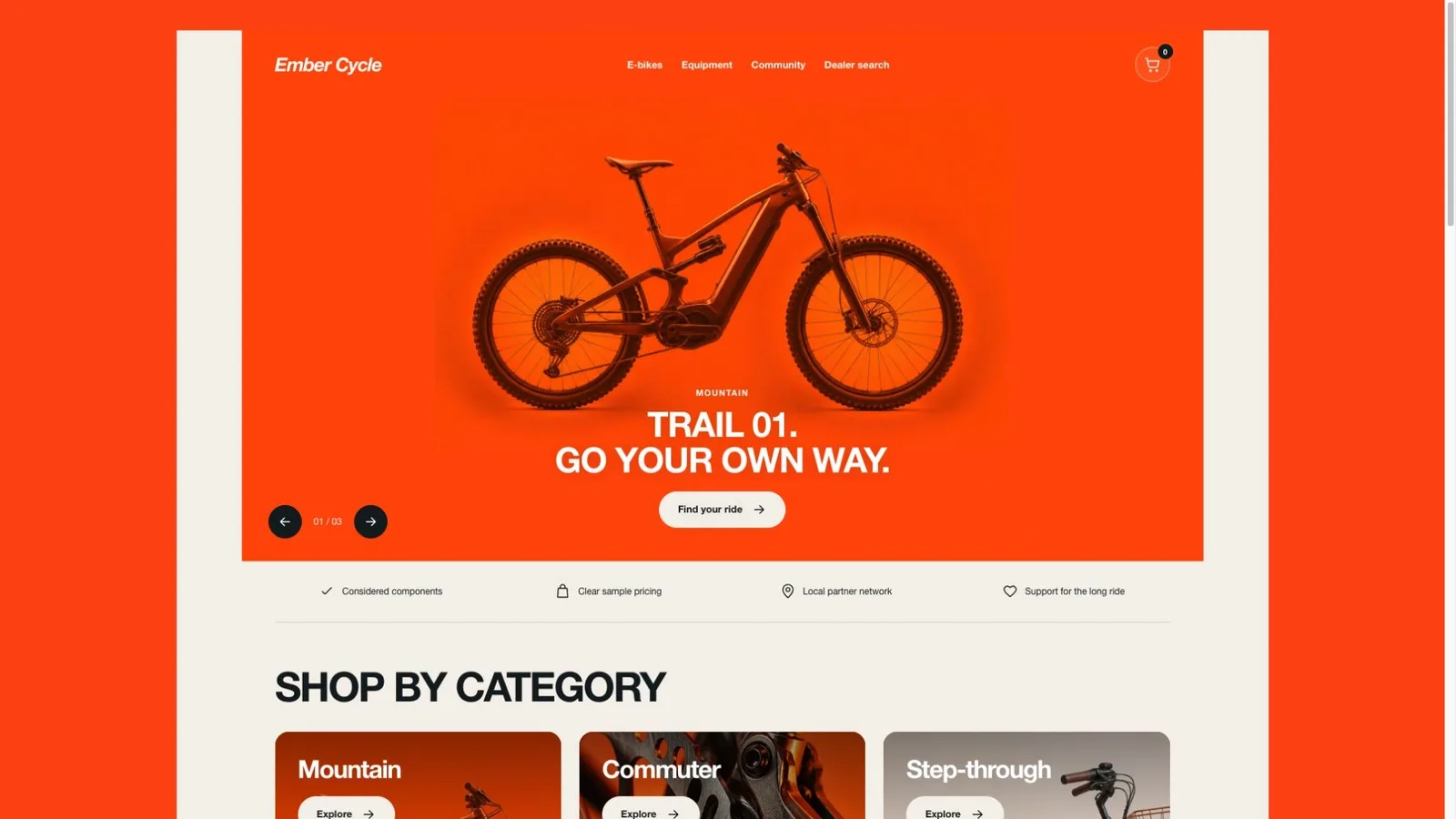 Ember E-Bike Store result preview