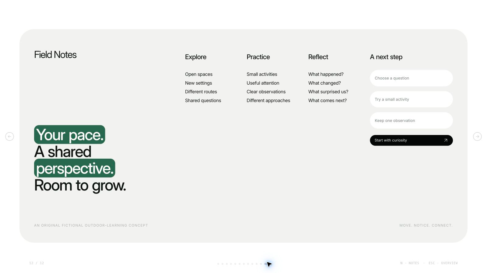 The closing page