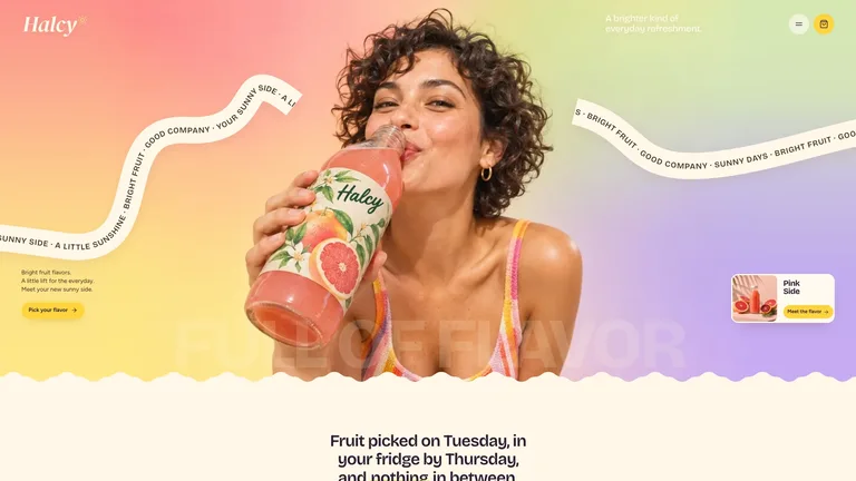 Gradient Juice Brand Site — Source example · Skillry
