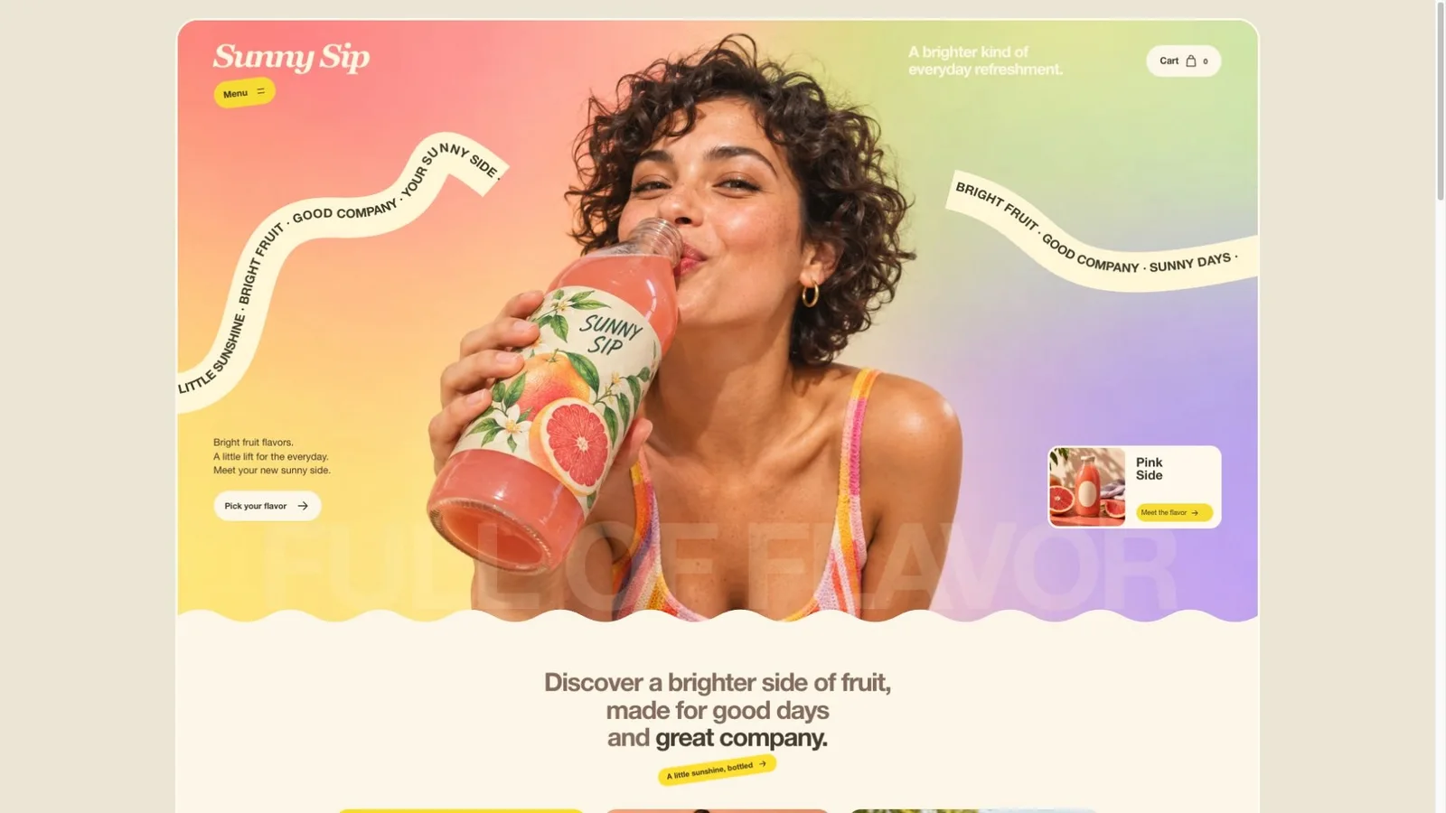 Gradient Juice Brand Site result preview