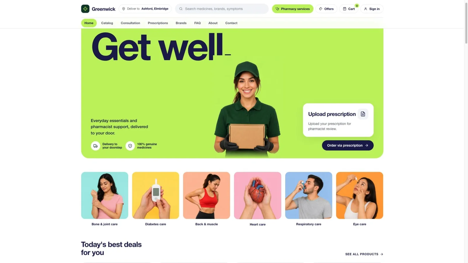 Green Pharmacy Storefront result preview
