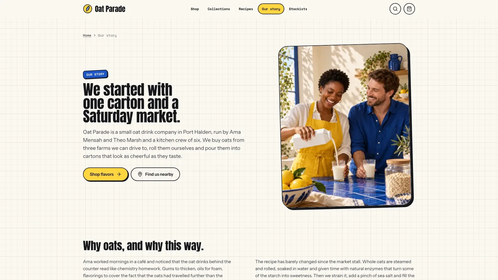 Grid-Paper Beverage Brand Site result preview 3