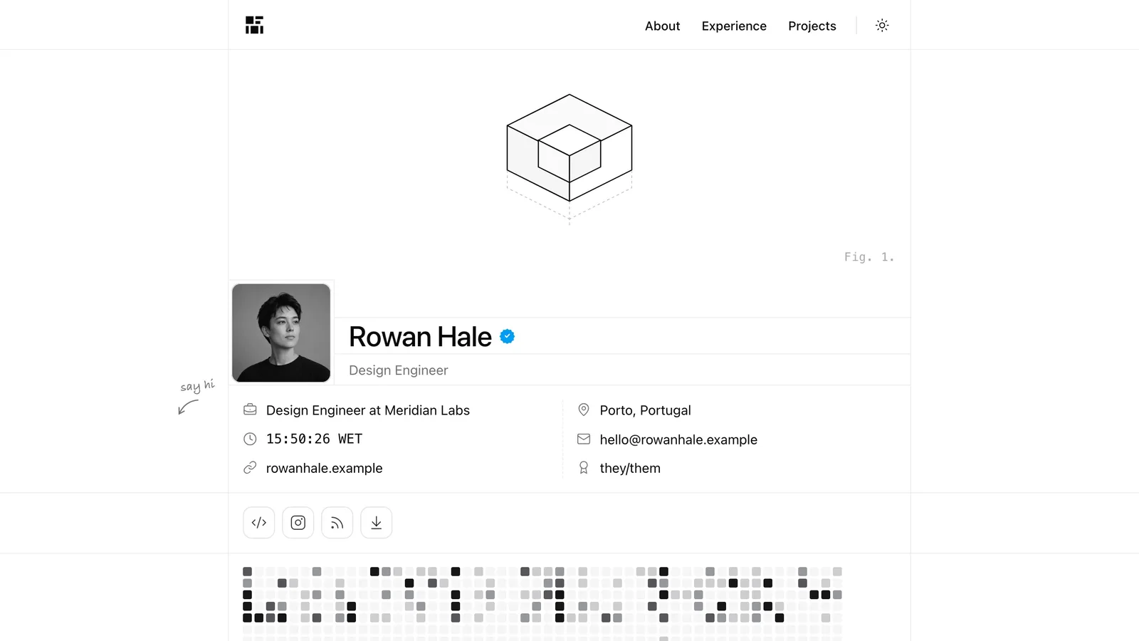 Hairline Grid Portfolio result preview