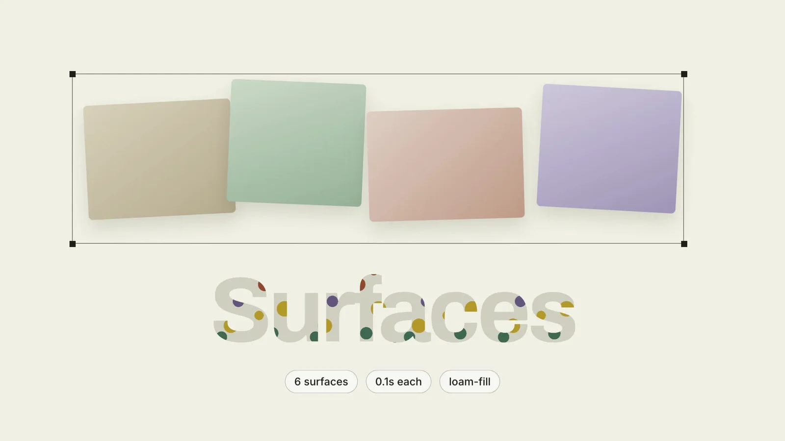 Texture-Swatch Kinetic Launch result preview