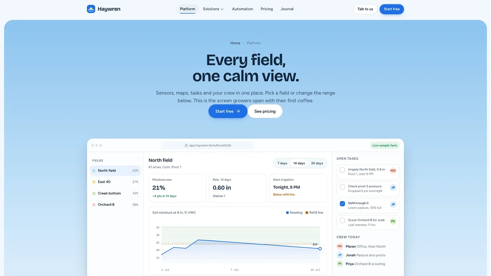 Illustrated Agritech App Landing result preview 3