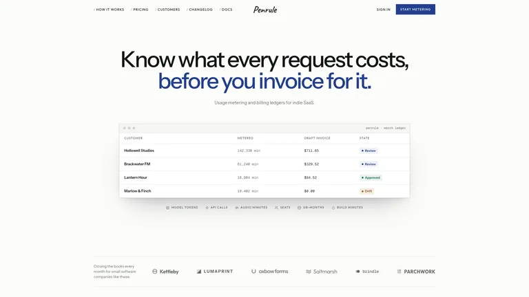 Indigo Ledger Landing — Source example · Skillry