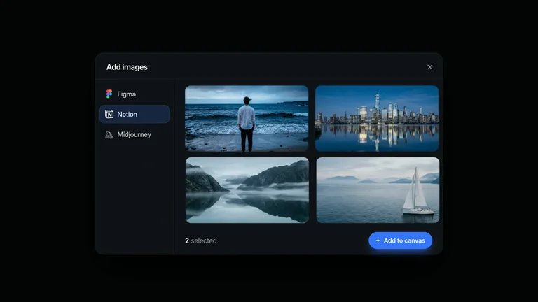 LaunchMotion · Image Picker Canvas result preview