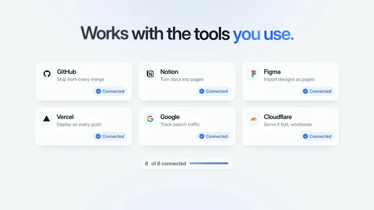 LaunchMotion · Connect and Launch result preview