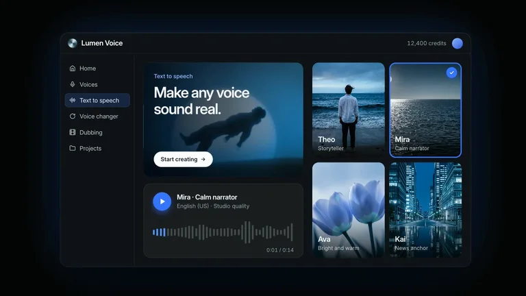 LaunchMotion · Voice Orb result preview