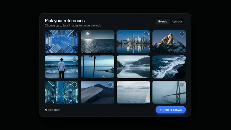 LaunchMotion · Reference Picker result preview