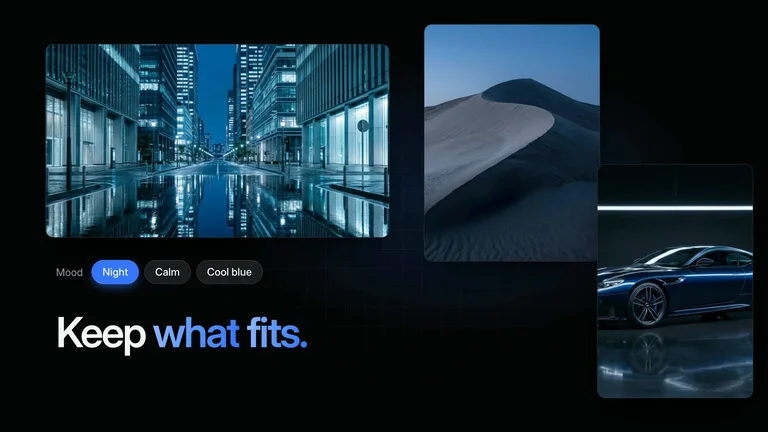 LaunchMotion · Moodboard Snap result preview
