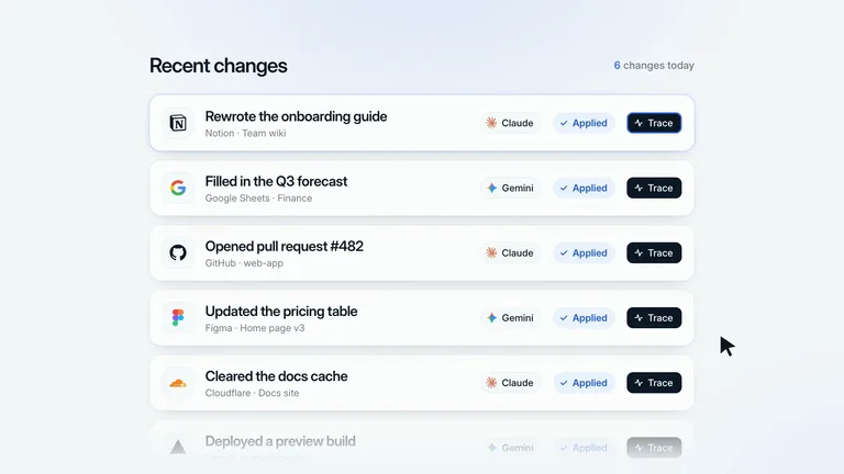 LaunchMotion · Agent Trace result preview