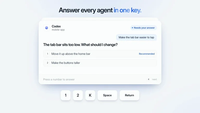 LaunchMotion · One-Key Answers result preview