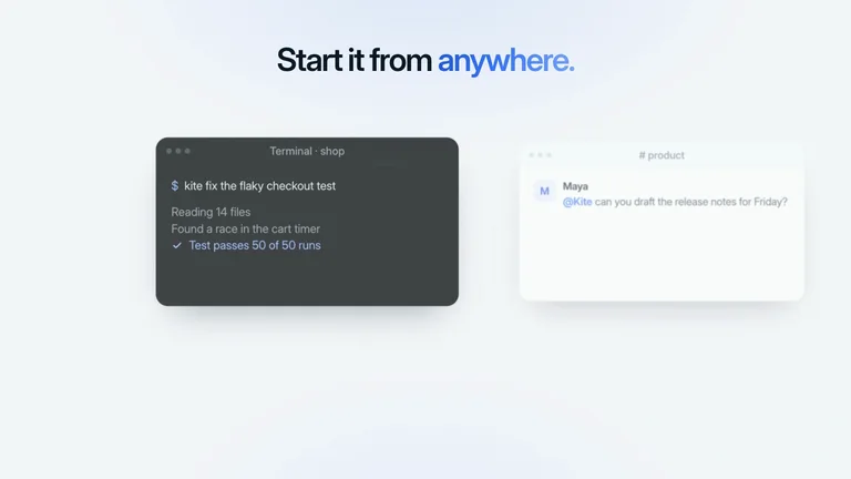LaunchMotion · Start From Anywhere result preview