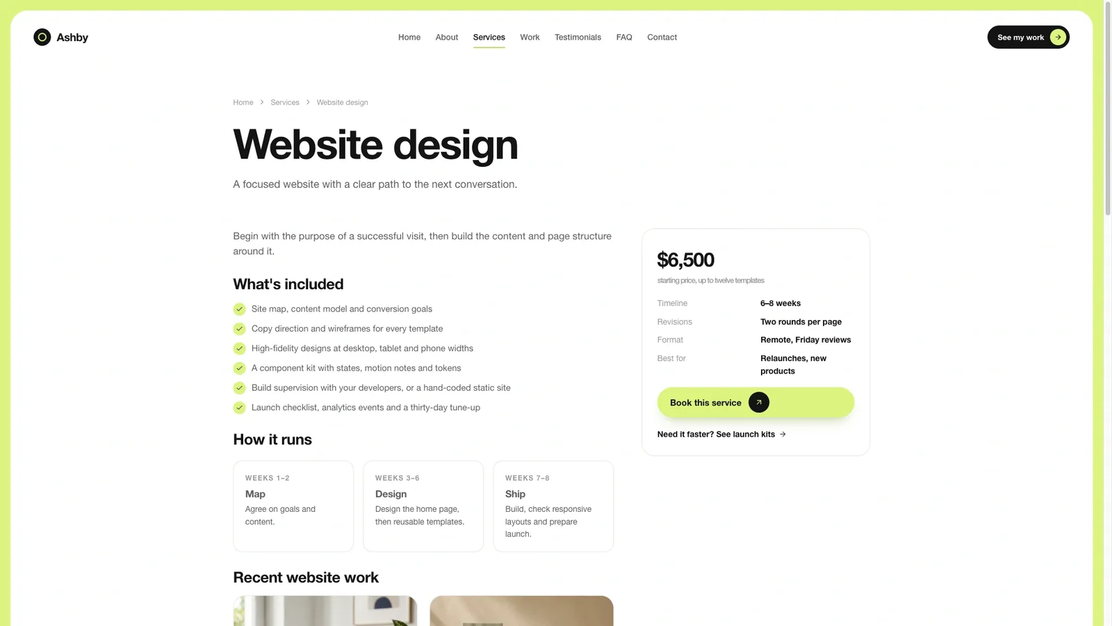 Lime-Frame Designer Portfolio result preview 2