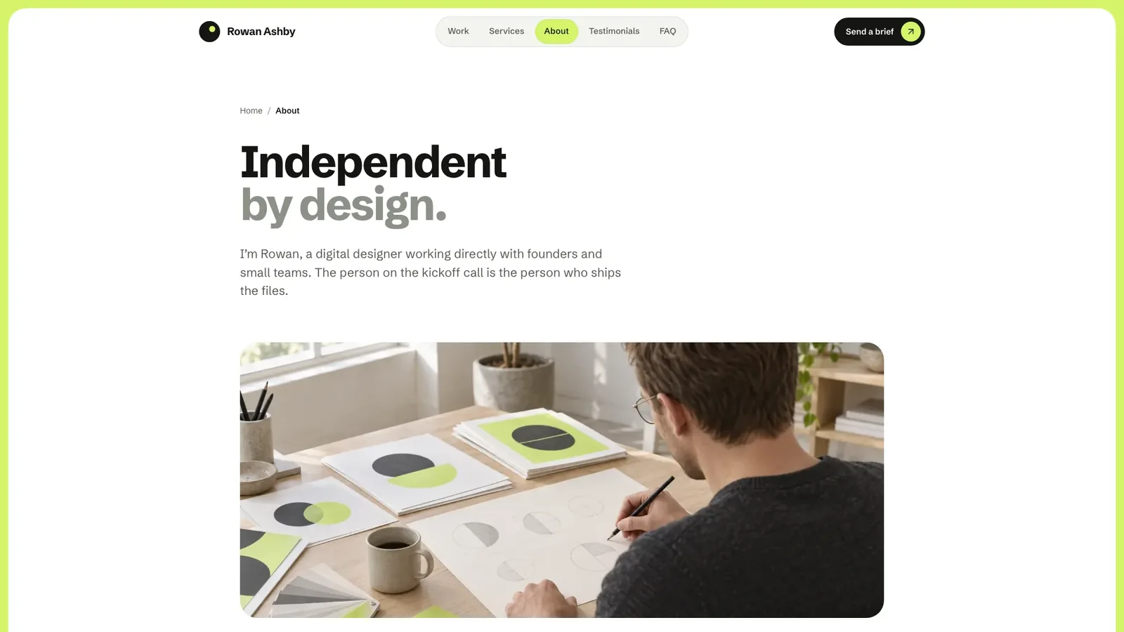 Lime-Frame Designer Portfolio result preview 3