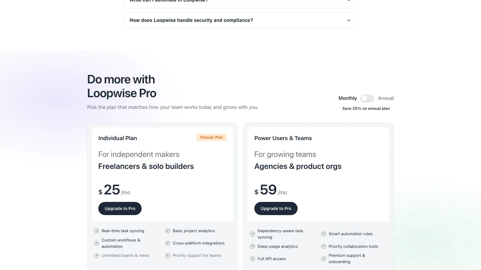 Loopwise SaaS Landing result preview 3