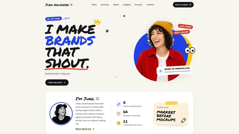 Marker-Doodle Brand Studio — Source example · Skillry