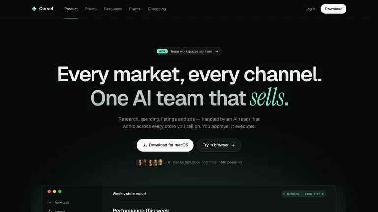 Mint Noir SaaS Site result preview
