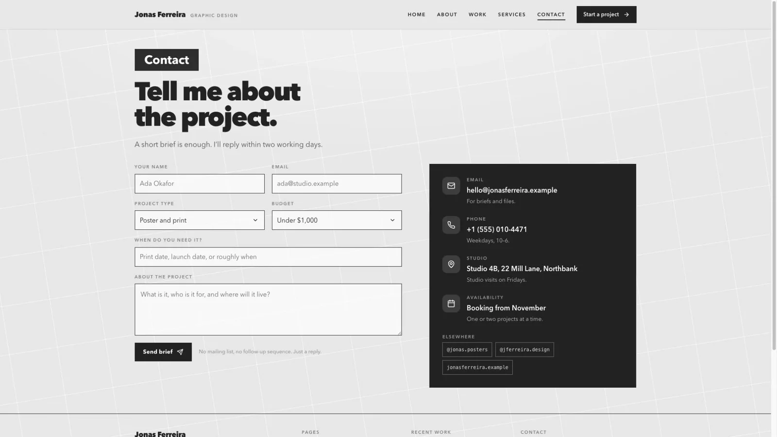 Mono Designer Portfolio result preview 3