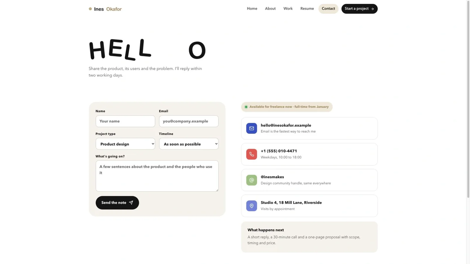 Playful UI/UX Portfolio result preview 3
