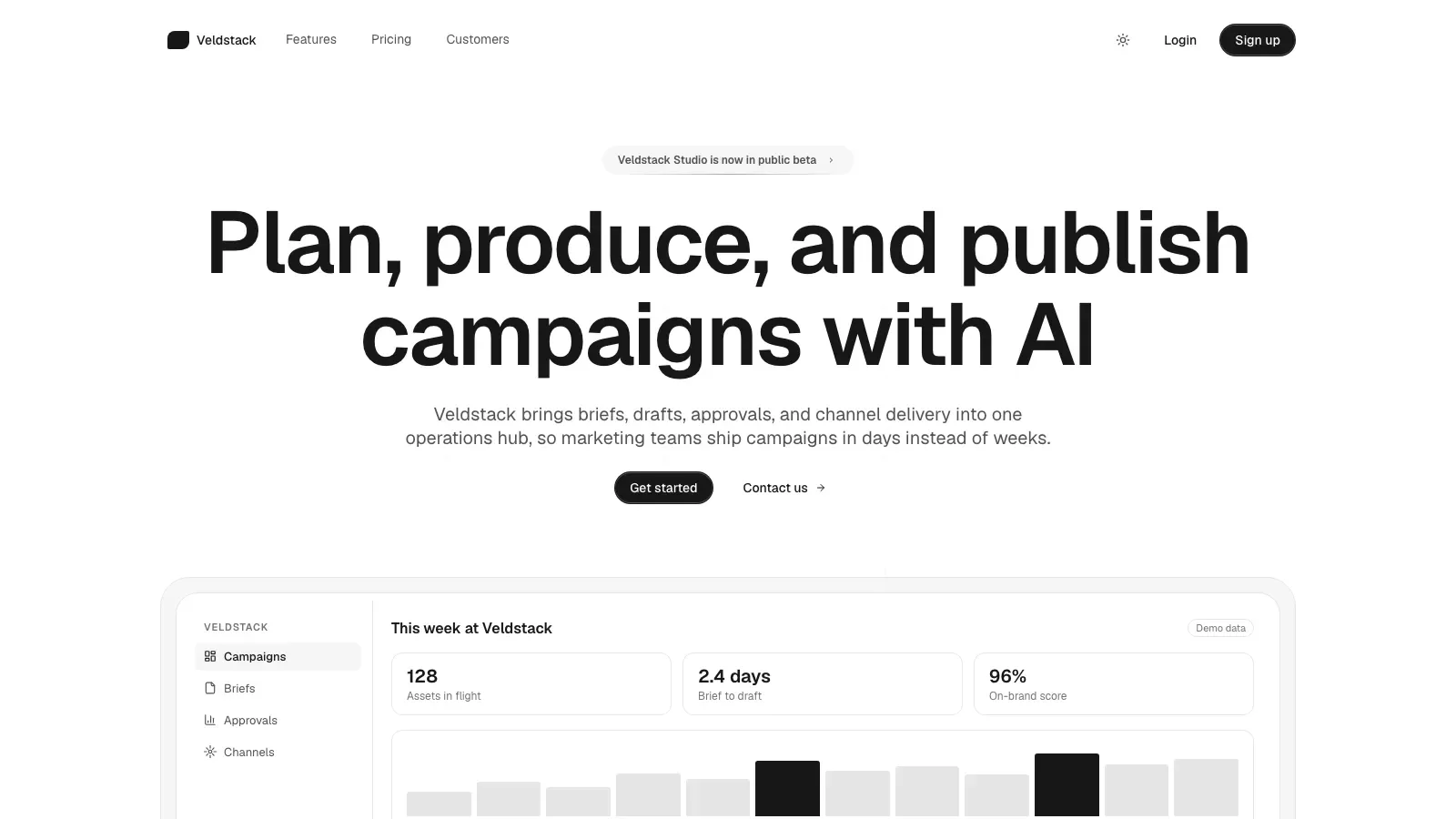 Quartz SaaS Landing result preview