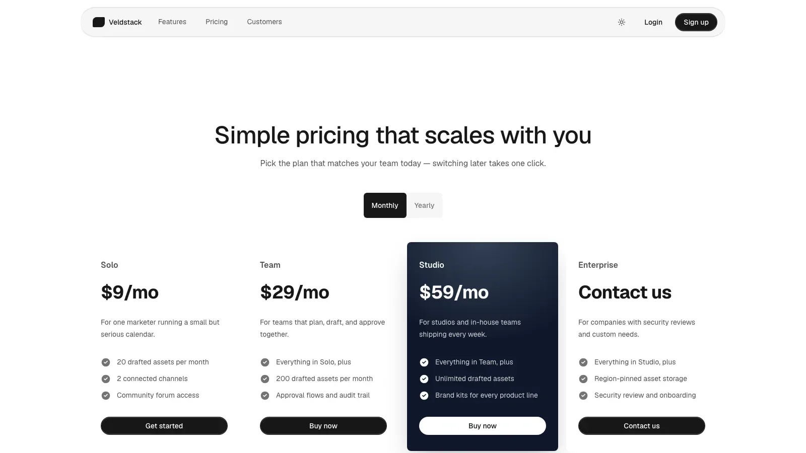 Quartz SaaS Landing result preview 3
